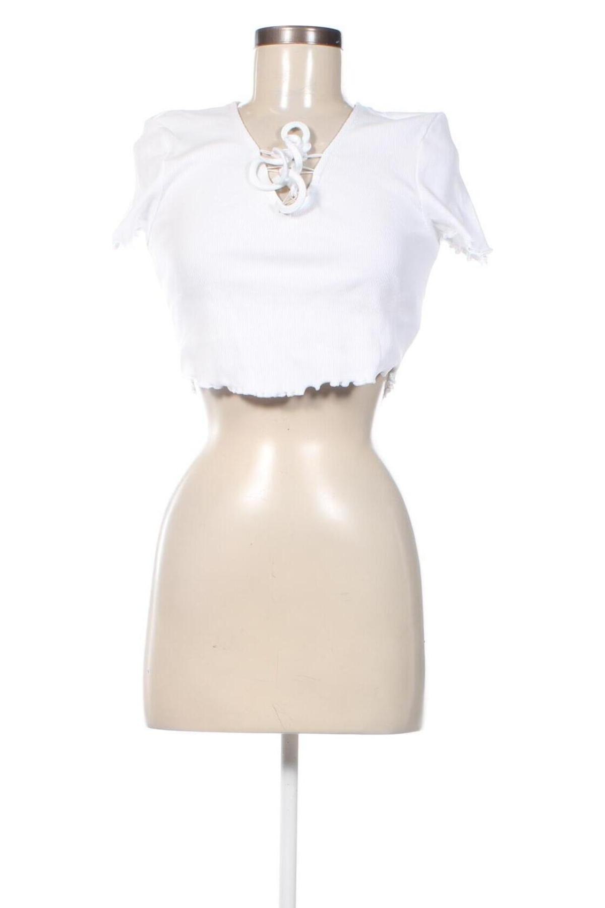 Дамска блуза Jennyfer, Размер L, Цвят Бял, Цена 8,99 лв.