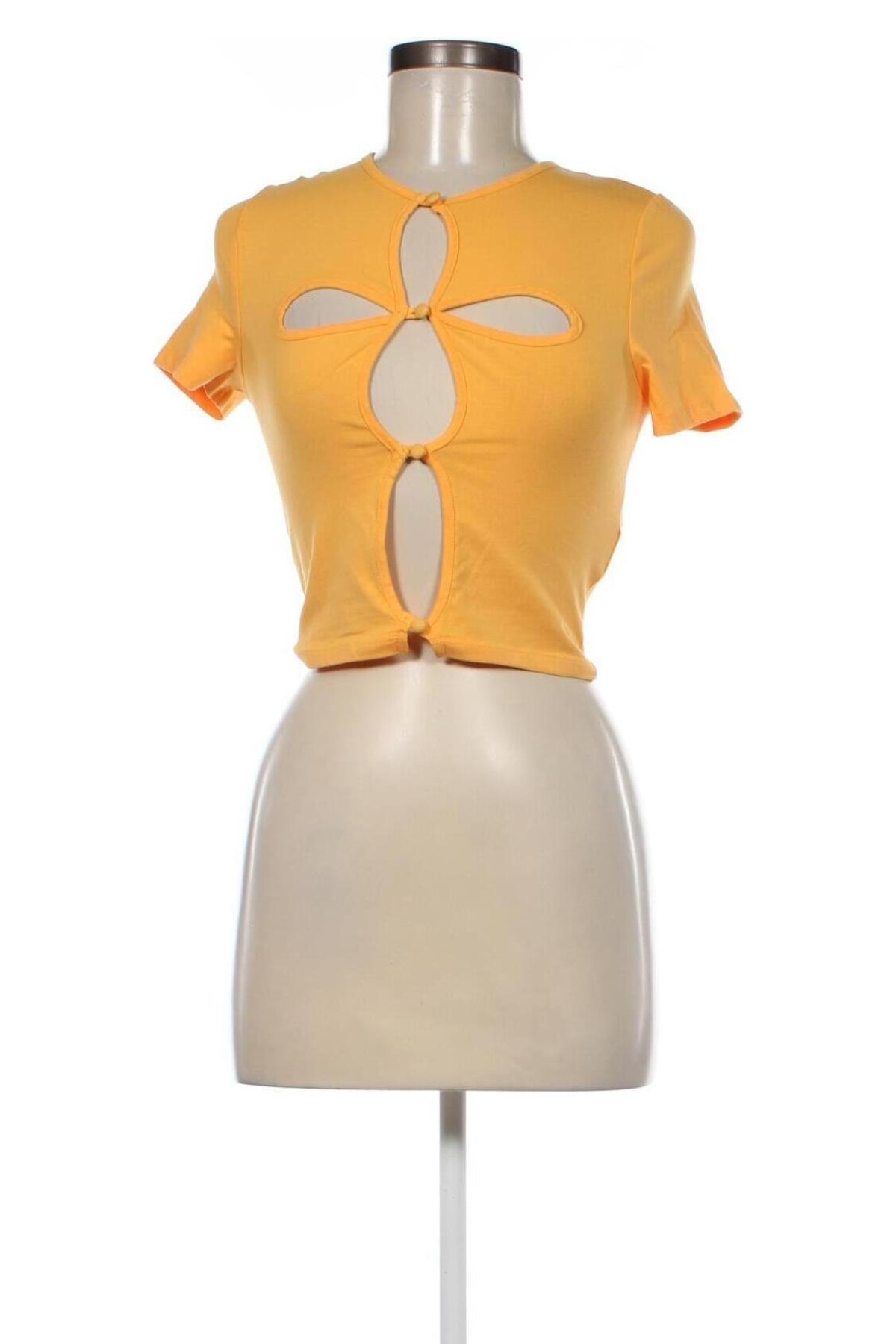 Γυναικεία μπλούζα Jennyfer, Μέγεθος XS, Χρώμα Κίτρινο, Τιμή 6,39 €