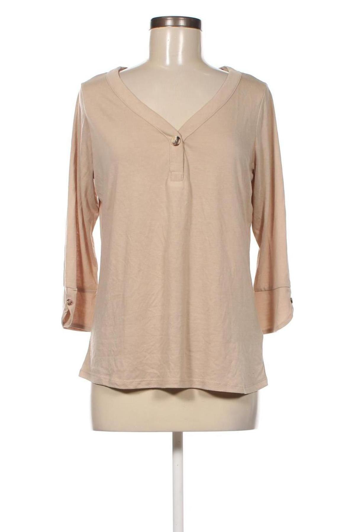Γυναικεία μπλούζα Lascana, Μέγεθος S, Χρώμα  Μπέζ, Τιμή 2,35 €