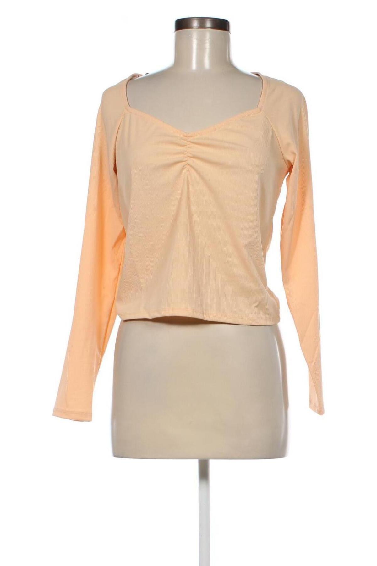 Γυναικεία μπλούζα Monki, Μέγεθος M, Χρώμα  Μπέζ, Τιμή 4,15 €