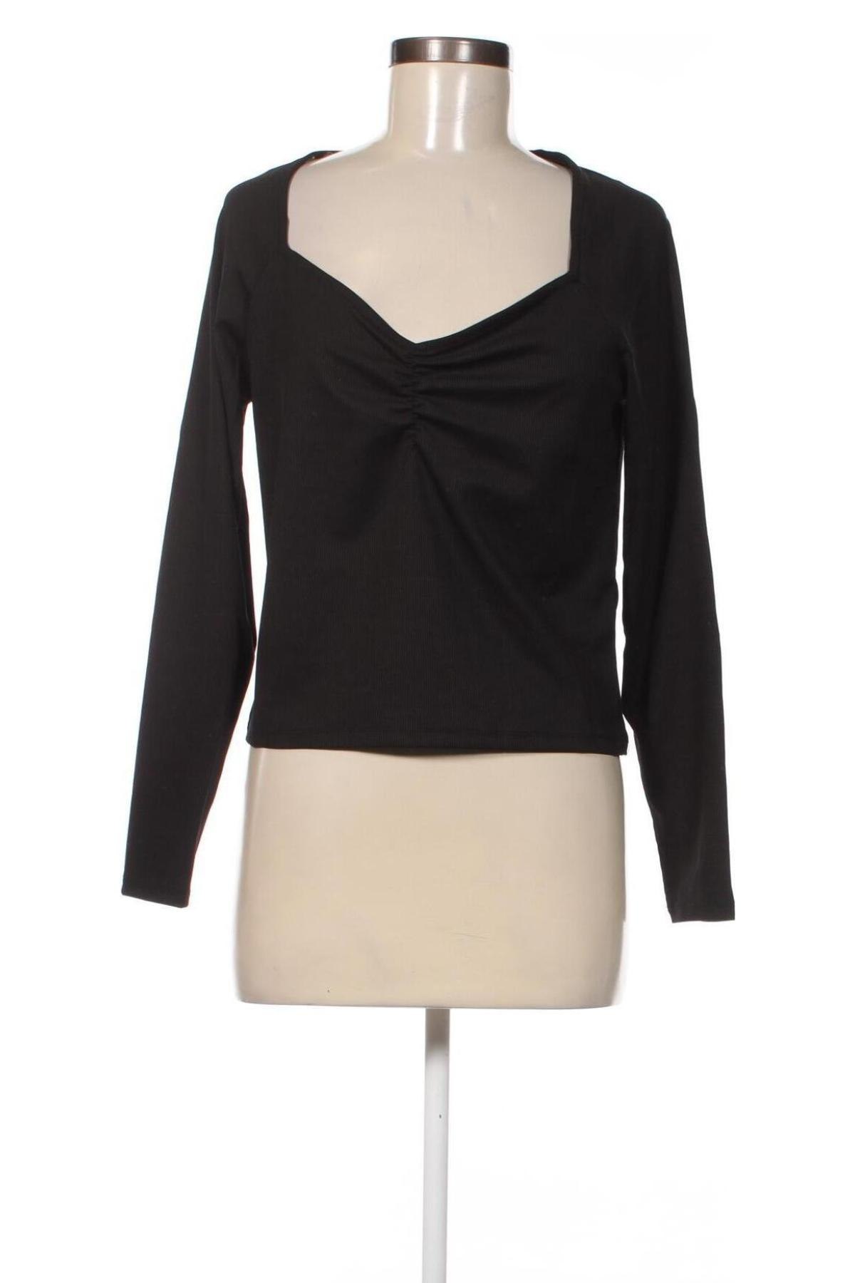 Γυναικεία μπλούζα Monki, Μέγεθος L, Χρώμα Μαύρο, Τιμή 4,18 €
