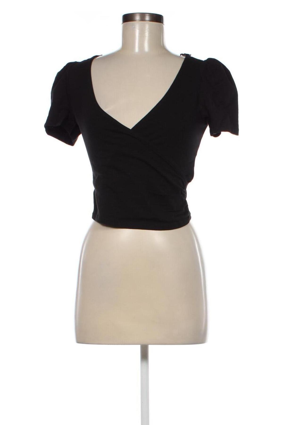 Дамска блуза Monki, Размер XS, Цвят Черен, Цена 12,60 лв.