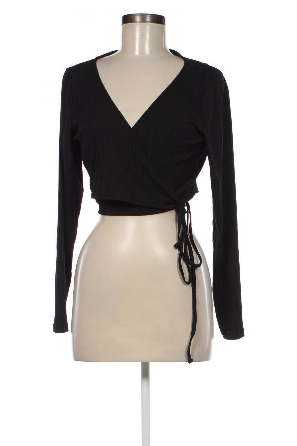 Γυναικεία μπλούζα Monki, Μέγεθος XL, Χρώμα Μαύρο, Τιμή 5,36 €