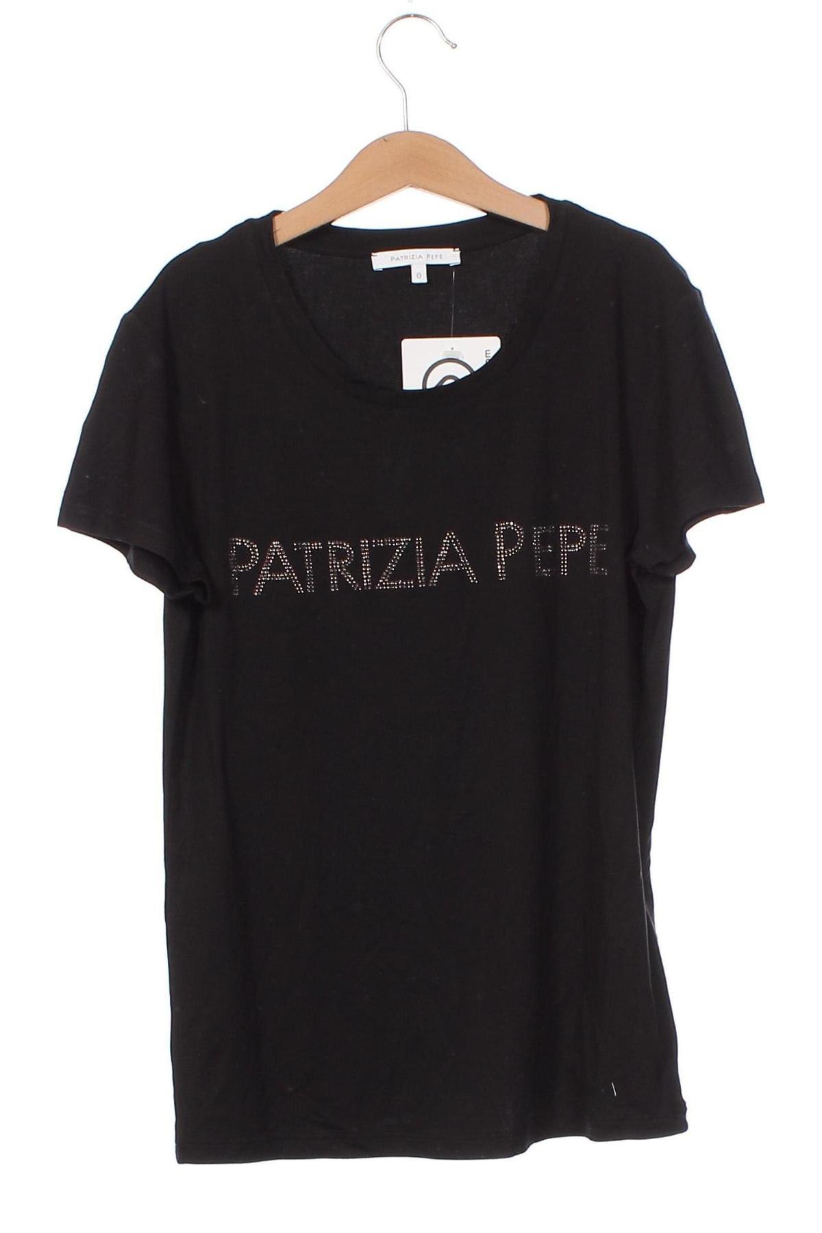 Дамска блуза Patrizia Pepe, Размер XS, Цвят Черен, Цена 137,15 лв.