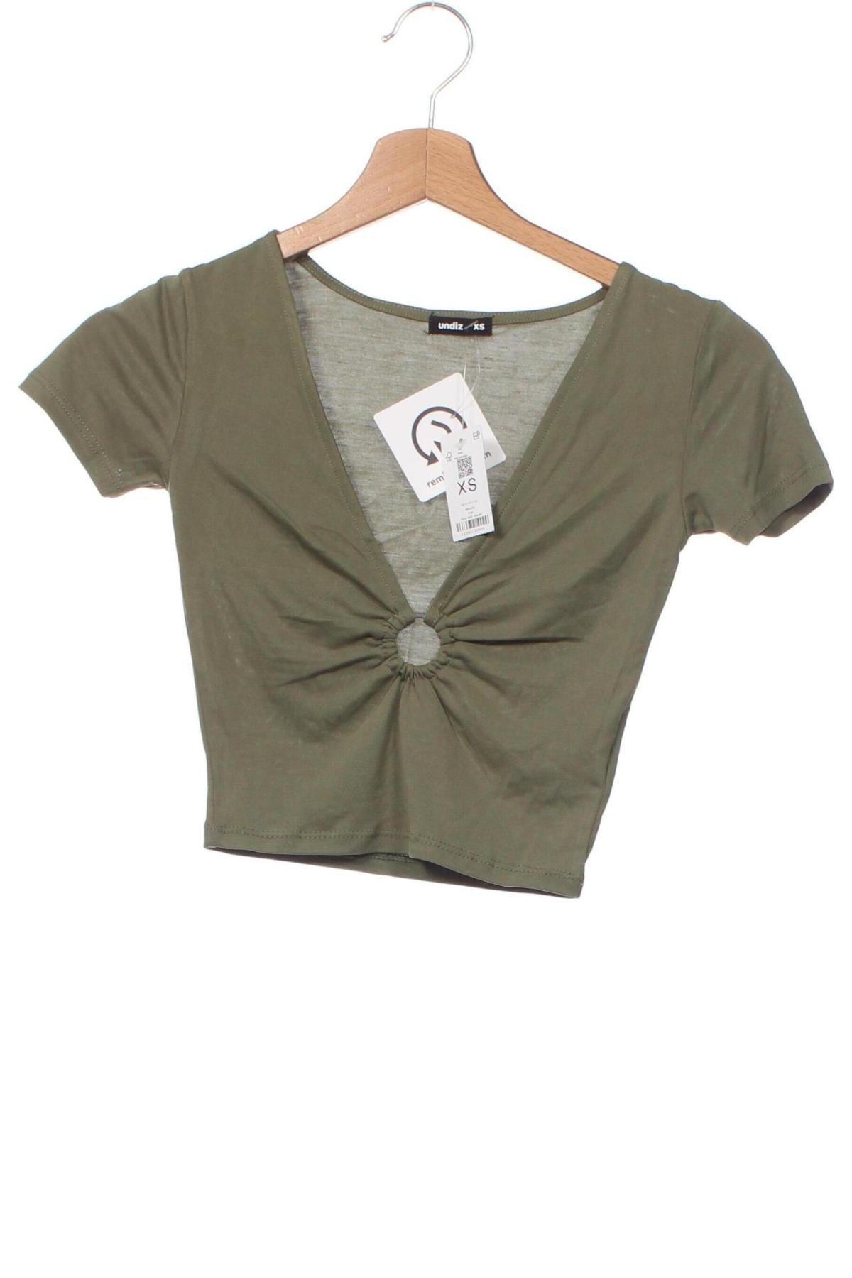 Дамска блуза Undiz, Размер XS, Цвят Зелен, Цена 10,80 лв.