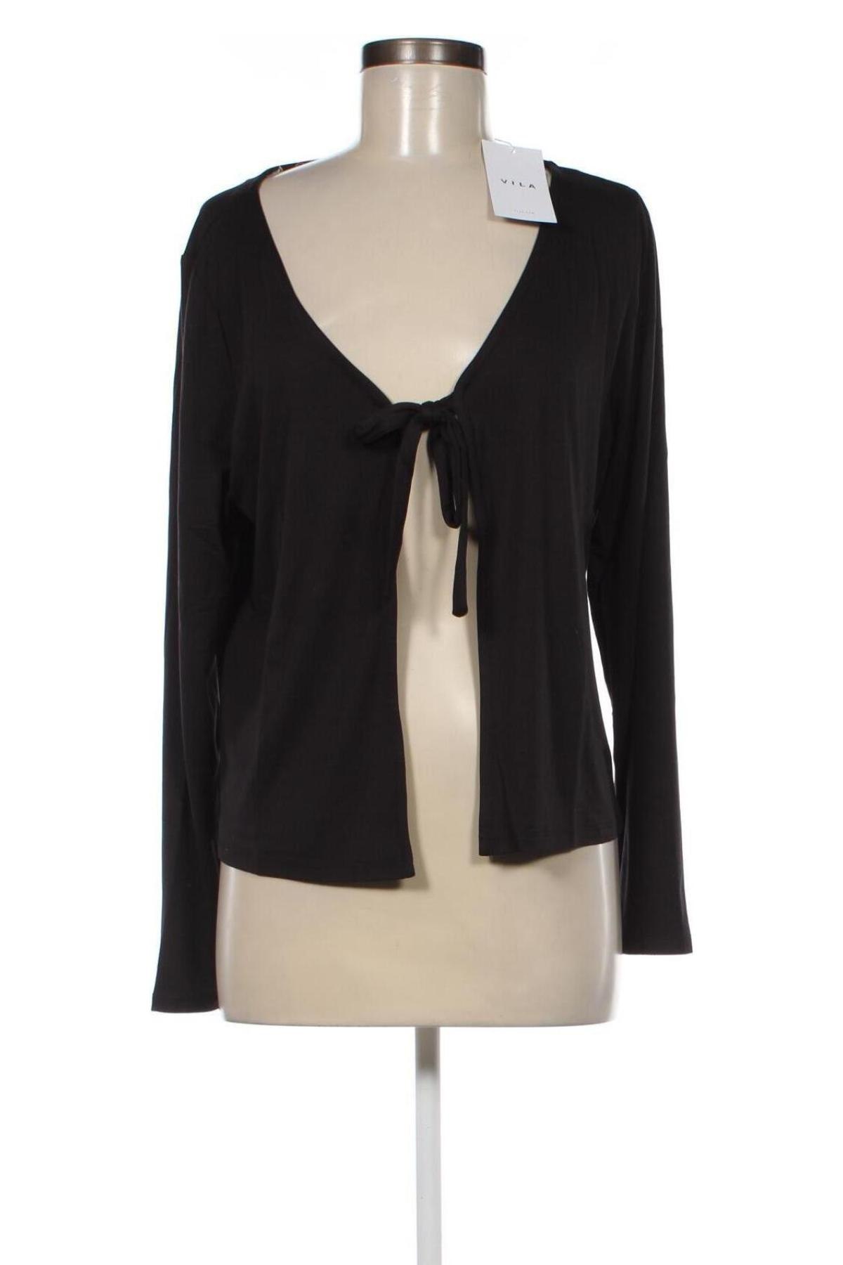 Γυναικεία μπλούζα VILA, Μέγεθος XL, Χρώμα Μαύρο, Τιμή 5,16 €