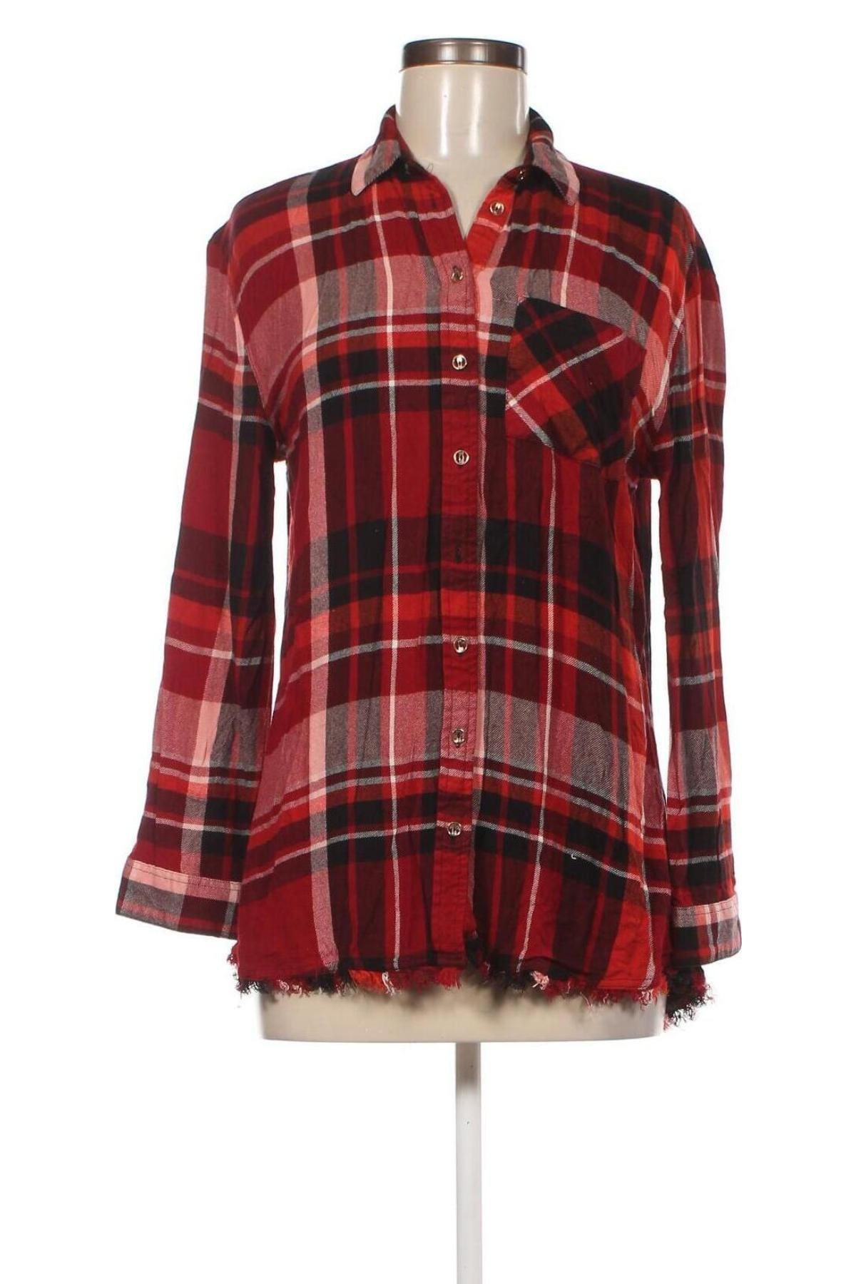 Γυναικείο πουκάμισο River Island, Μέγεθος S, Χρώμα Κόκκινο, Τιμή 12,23 €