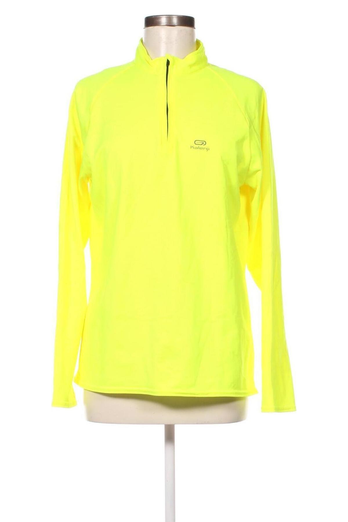 Дамска спортна блуза Kalenji, Размер M, Цвят Жълт, Цена 26,00 лв.