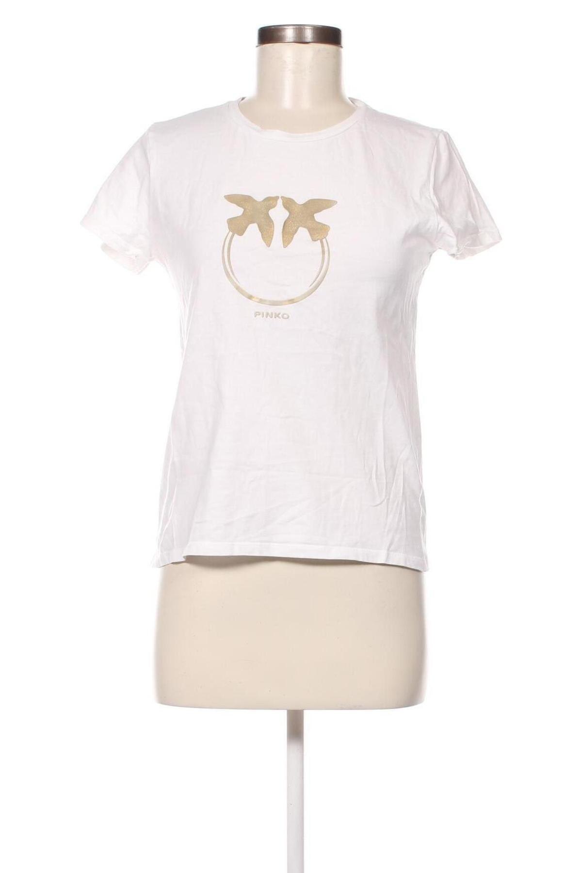 Γυναικείο t-shirt Pinko, Μέγεθος S, Χρώμα Λευκό, Τιμή 60,31 €