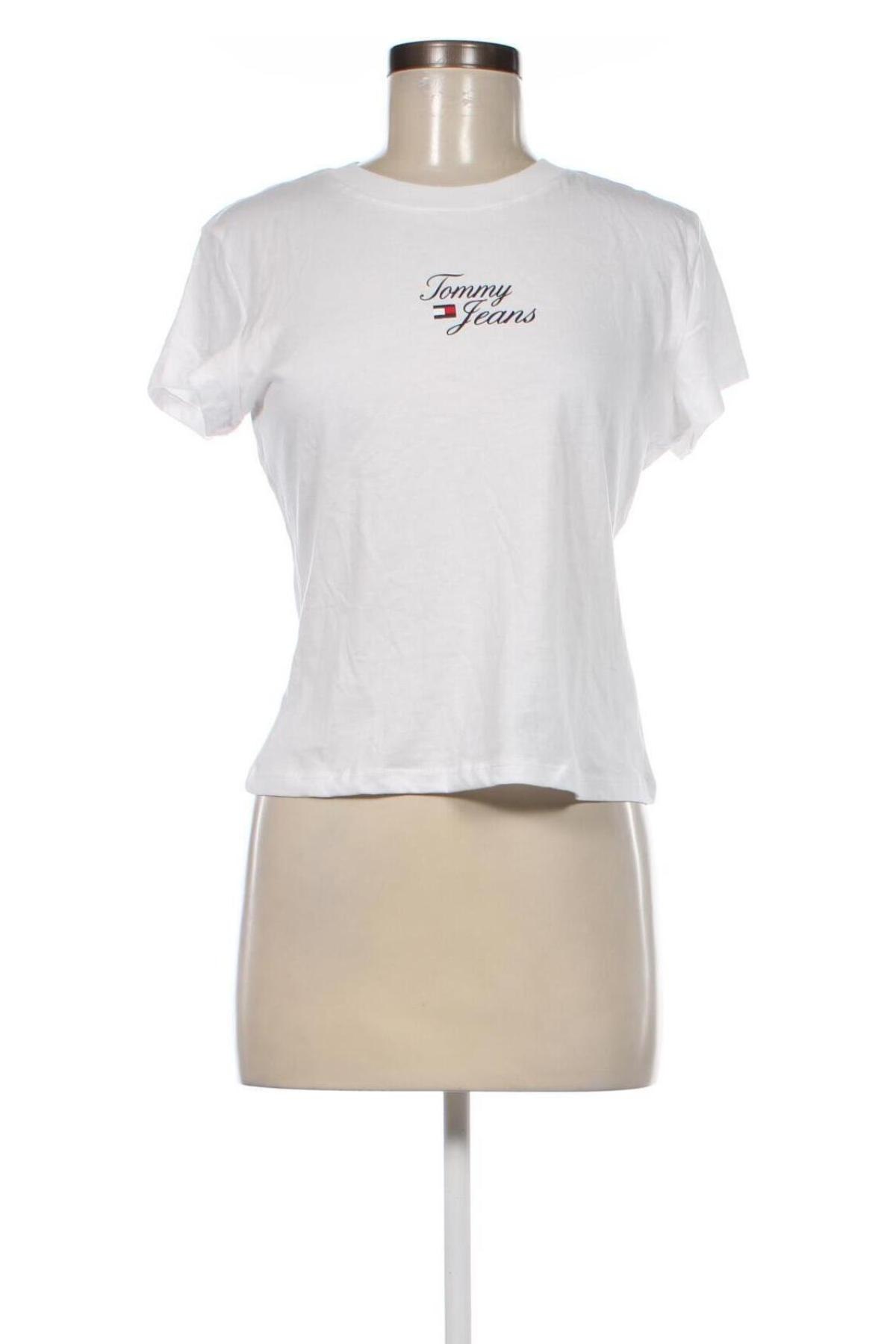 Damen T-Shirt Tommy Jeans, Größe M, Farbe Weiß, Preis € 35,05