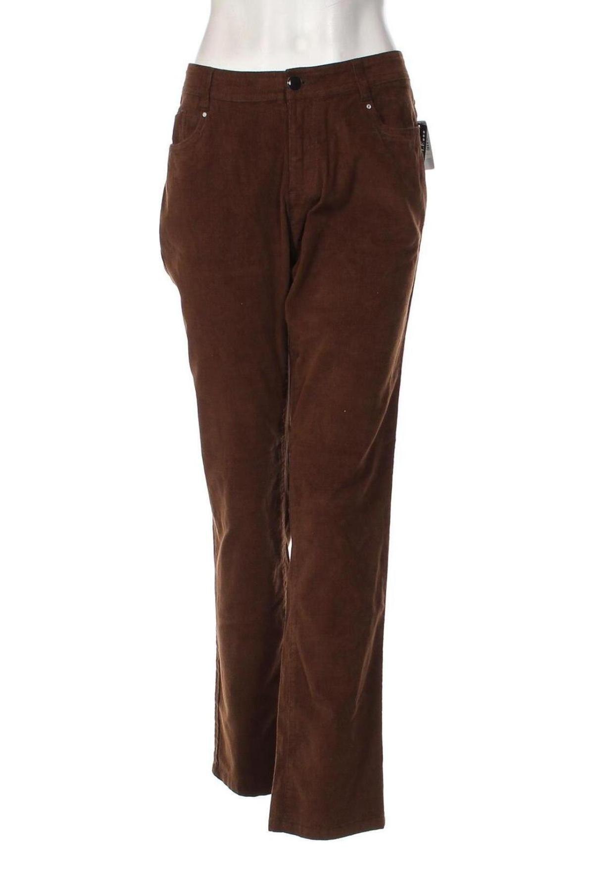 Γυναικείο κοτλέ παντελόνι Boule..., Μέγεθος L, Χρώμα Καφέ, Τιμή 5,97 €