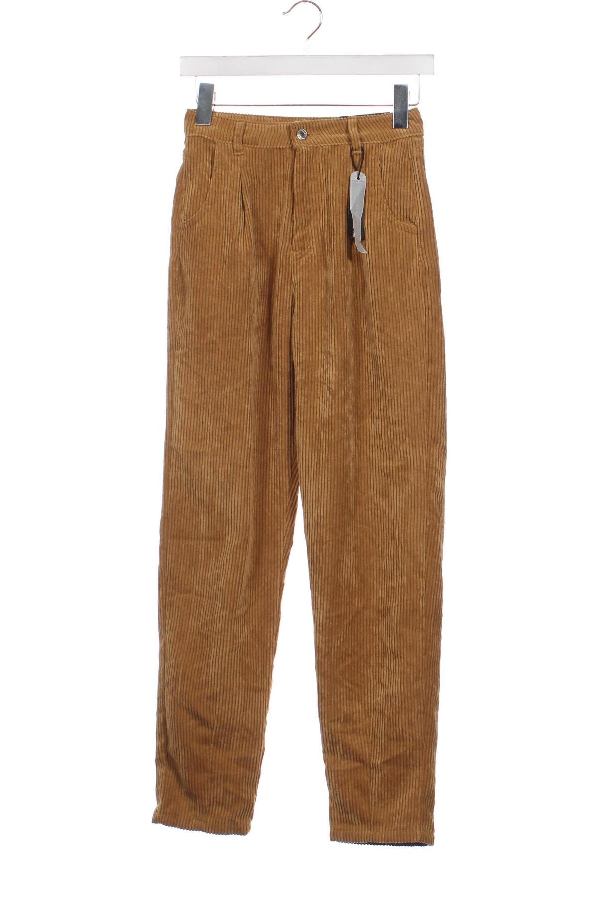 Pantaloni de velvet de femei Tally Weijl, Mărime XXS, Culoare Bej, Preț 40,86 Lei