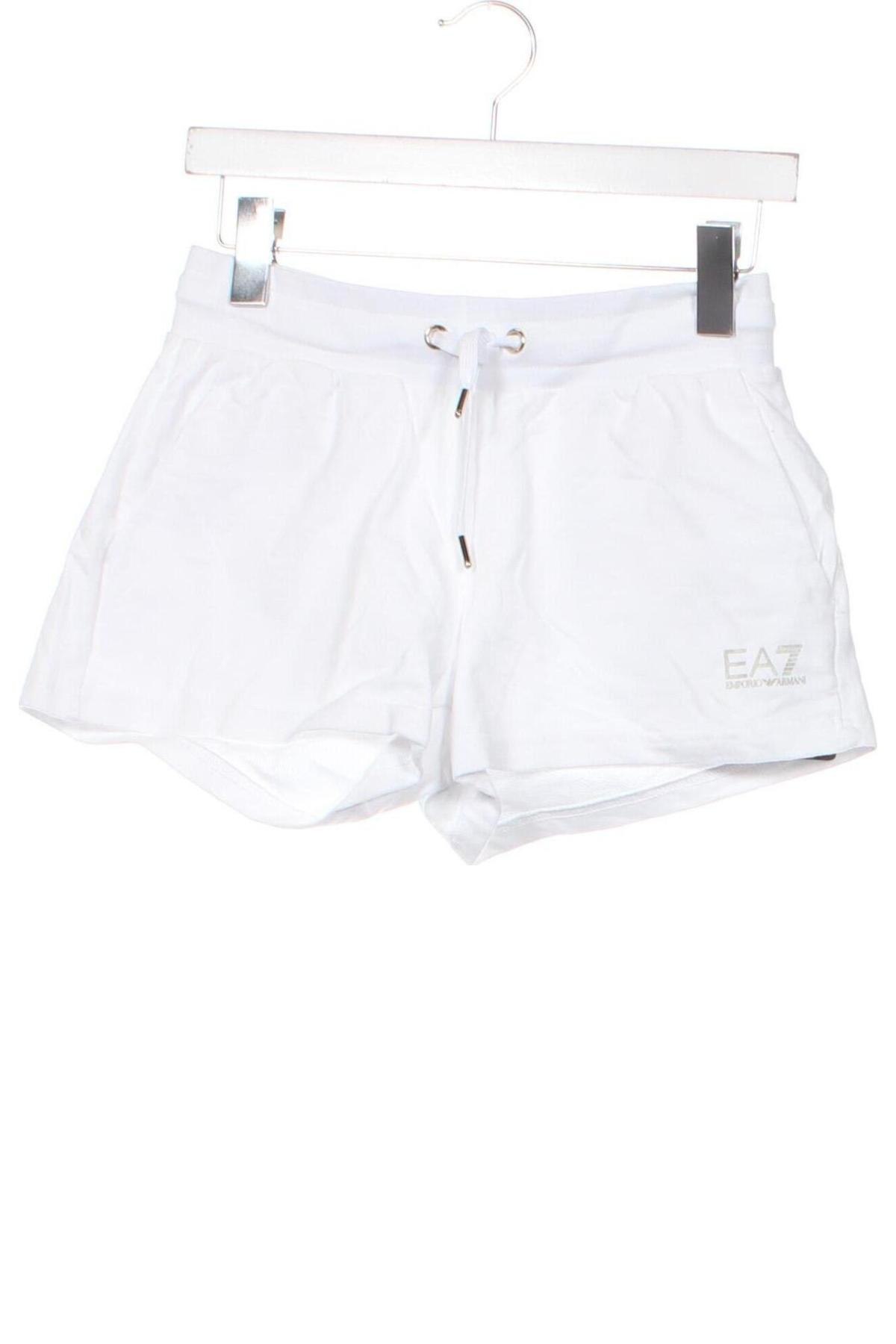 Дамски къс панталон Emporio Armani, Размер XS, Цвят Бял, Цена 124,64 лв.