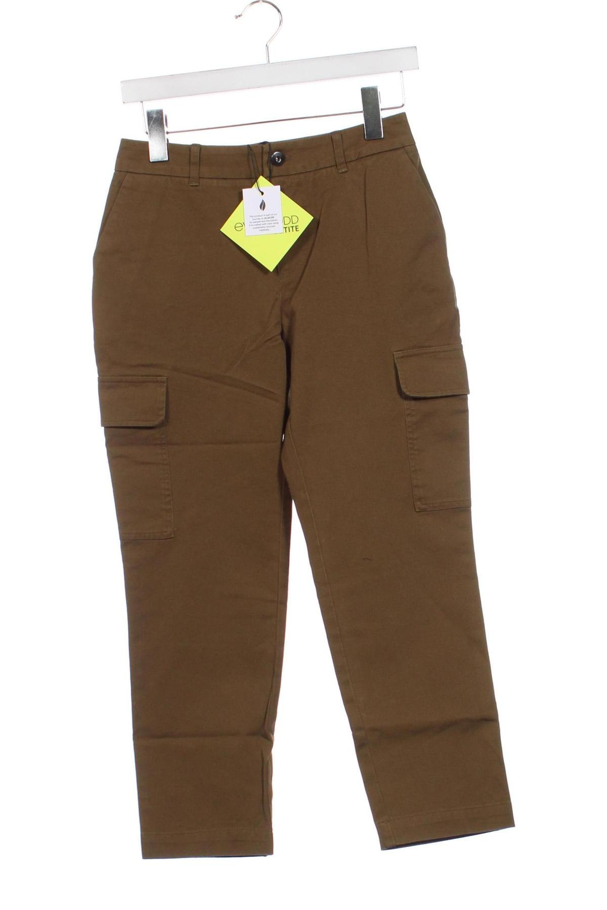 Дамски панталон Even&Odd, Размер XS, Цвят Зелен, Цена 17,02 лв.
