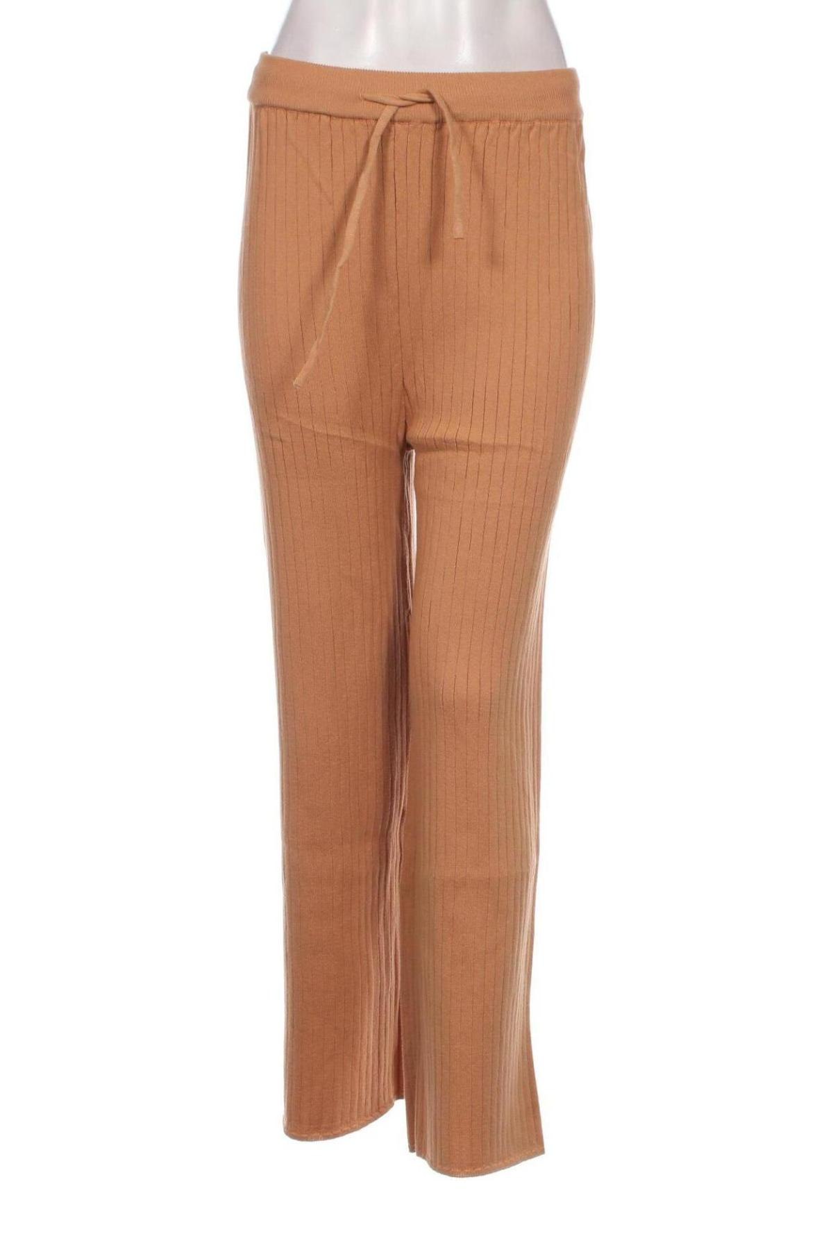 Дамски панталон Glamorous, Размер L, Цвят Кафяв, Цена 16,53 лв.