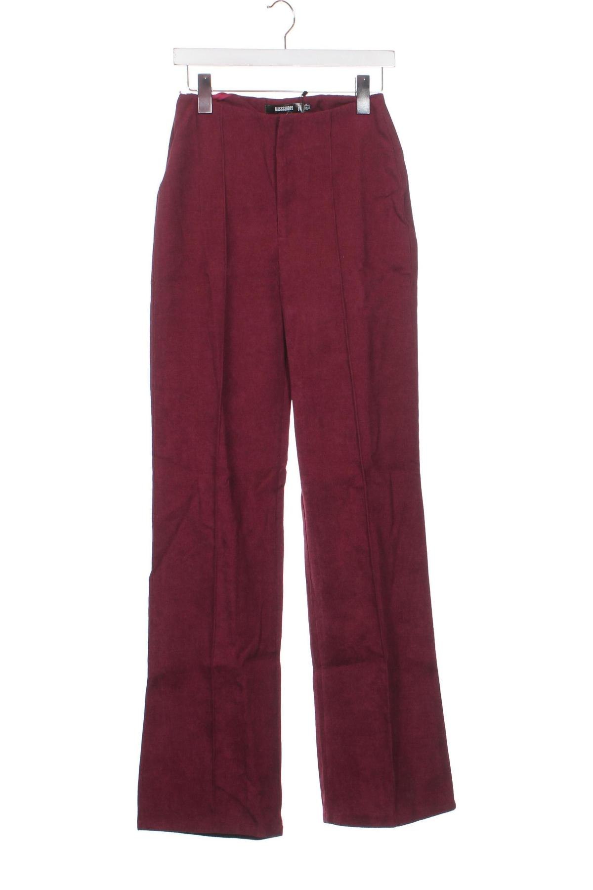 Pantaloni de femei Missguided, Mărime XS, Culoare Roșu, Preț 42,37 Lei