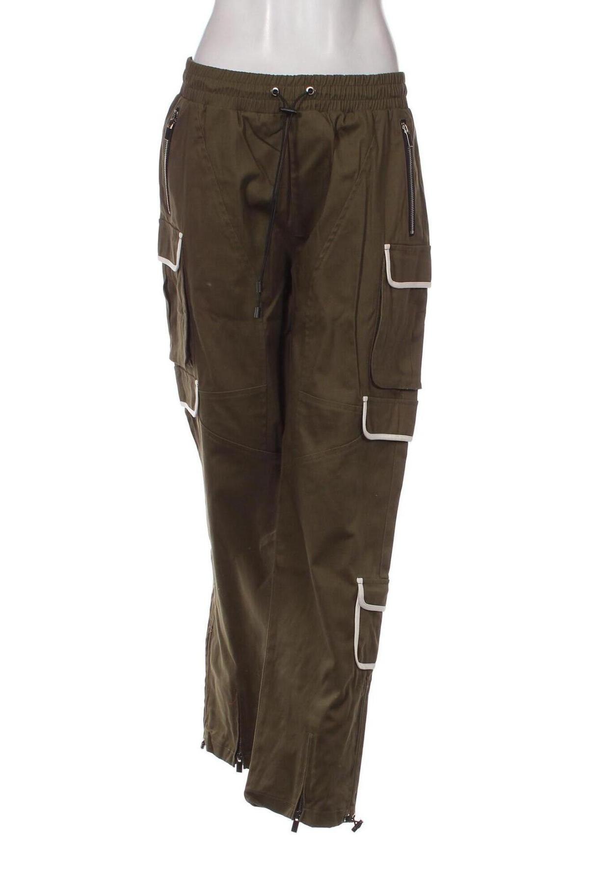 Pantaloni de femei Sixth June, Mărime M, Culoare Verde, Preț 286,18 Lei