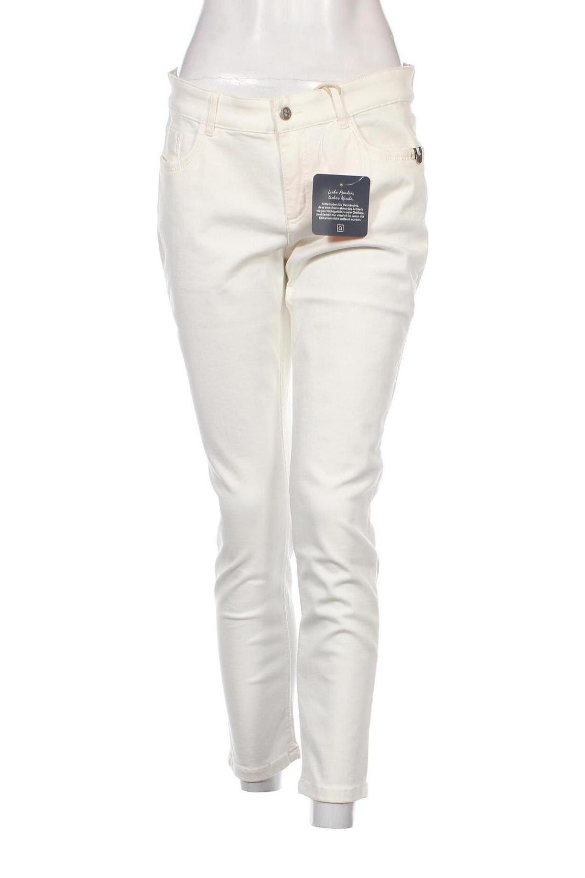 Γυναικείο παντελόνι Strandfein, Μέγεθος L, Χρώμα Εκρού, Τιμή 10,76 €