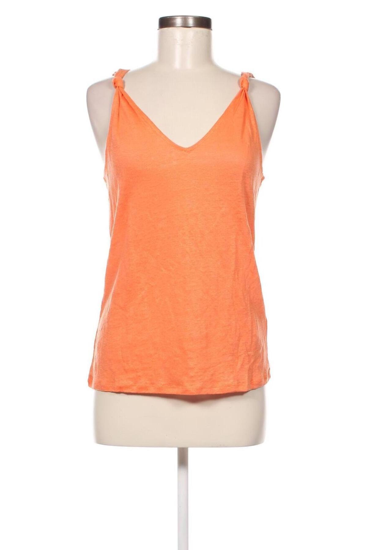 Γυναικείο αμάνικο μπλουζάκι Camaieu, Μέγεθος M, Χρώμα Πορτοκαλί, Τιμή 10,82 €