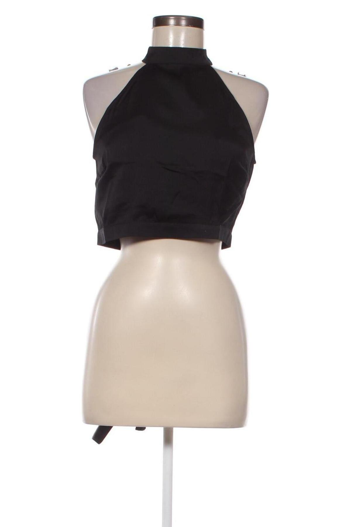 Γυναικείο αμάνικο μπλουζάκι Jennyfer, Μέγεθος M, Χρώμα Μαύρο, Τιμή 5,52 €