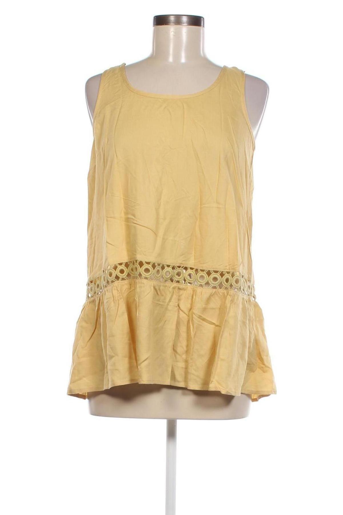 Γυναικείο αμάνικο μπλουζάκι Lauren Vidal, Μέγεθος XS, Χρώμα Κίτρινο, Τιμή 5,38 €