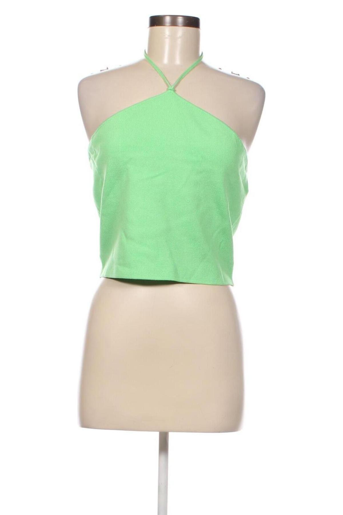 Γυναικείο αμάνικο μπλουζάκι Monki, Μέγεθος L, Χρώμα Πράσινο, Τιμή 4,50 €