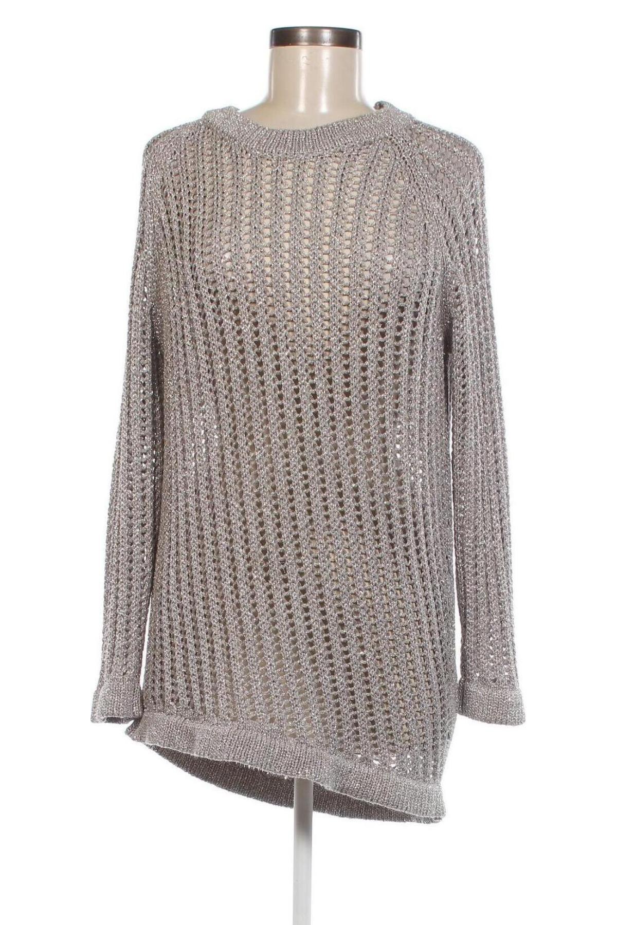 Γυναικείο πουλόβερ, Μέγεθος M, Χρώμα Ασημί, Τιμή 2,67 €