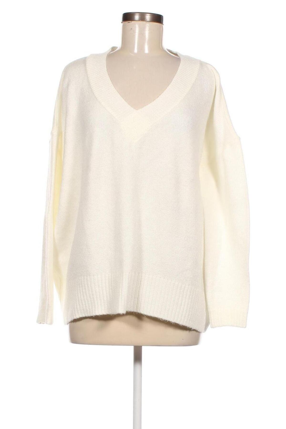 Дамски пуловер Bisou Bisou, Размер M, Цвят Екрю, Цена 7,25 лв.