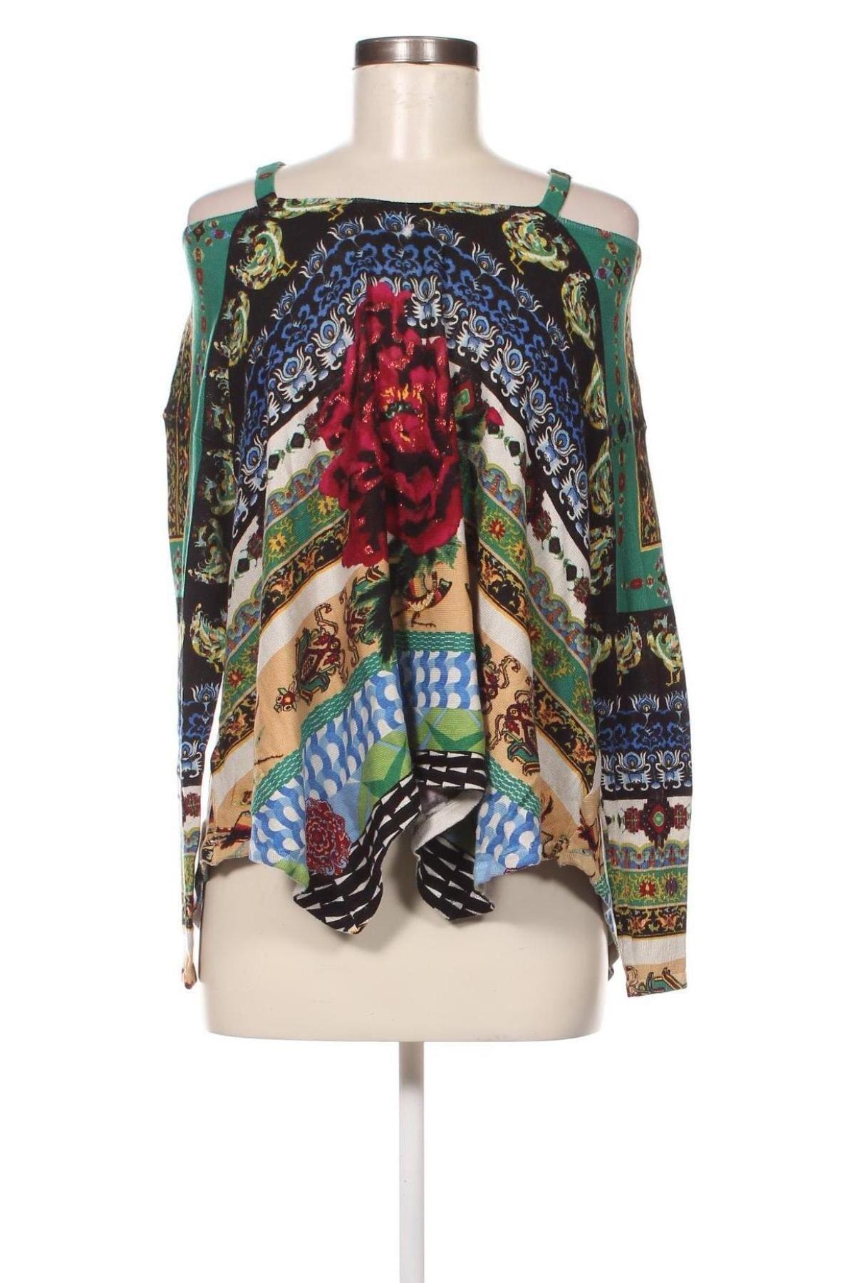 Дамски пуловер Desigual, Размер M, Цвят Многоцветен, Цена 132,00 лв.