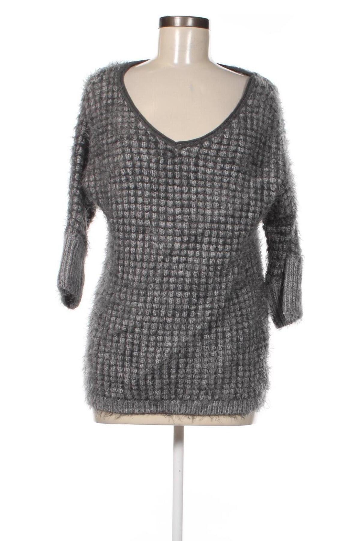 Дамски пуловер Flame, Размер L, Цвят Сив, Цена 7,54 лв.