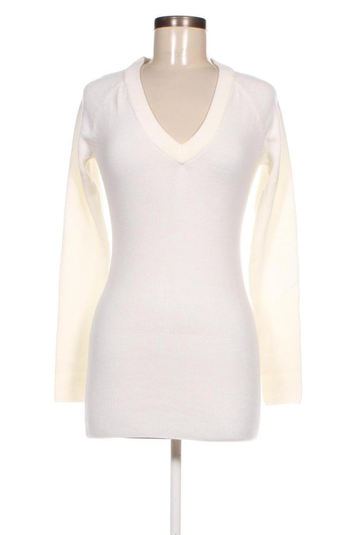 Γυναικείο πουλόβερ Flame, Μέγεθος S, Χρώμα Λευκό, Τιμή 7,36 €