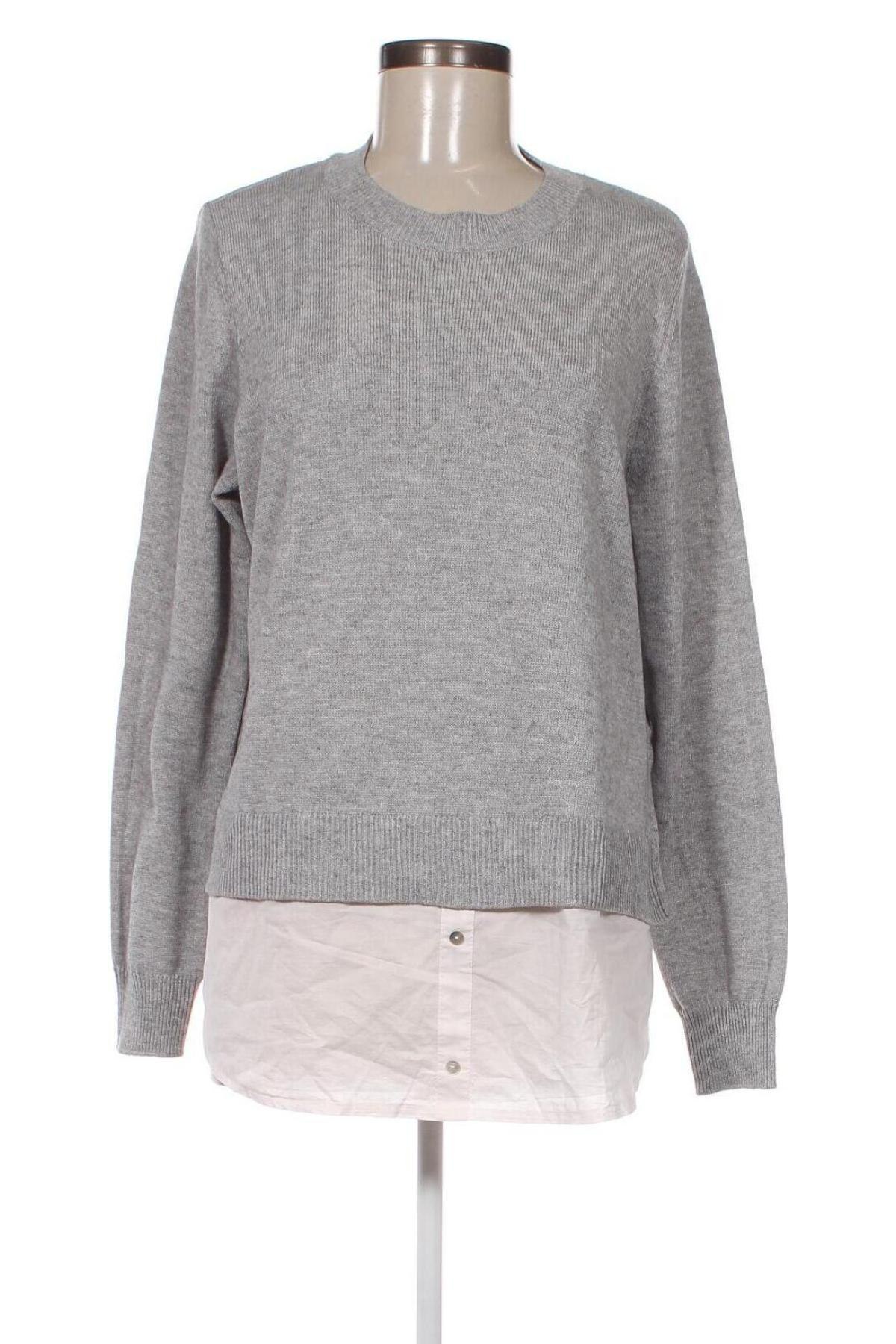 Дамски пуловер H&M Conscious Collection, Размер L, Цвят Сив, Цена 11,89 лв.