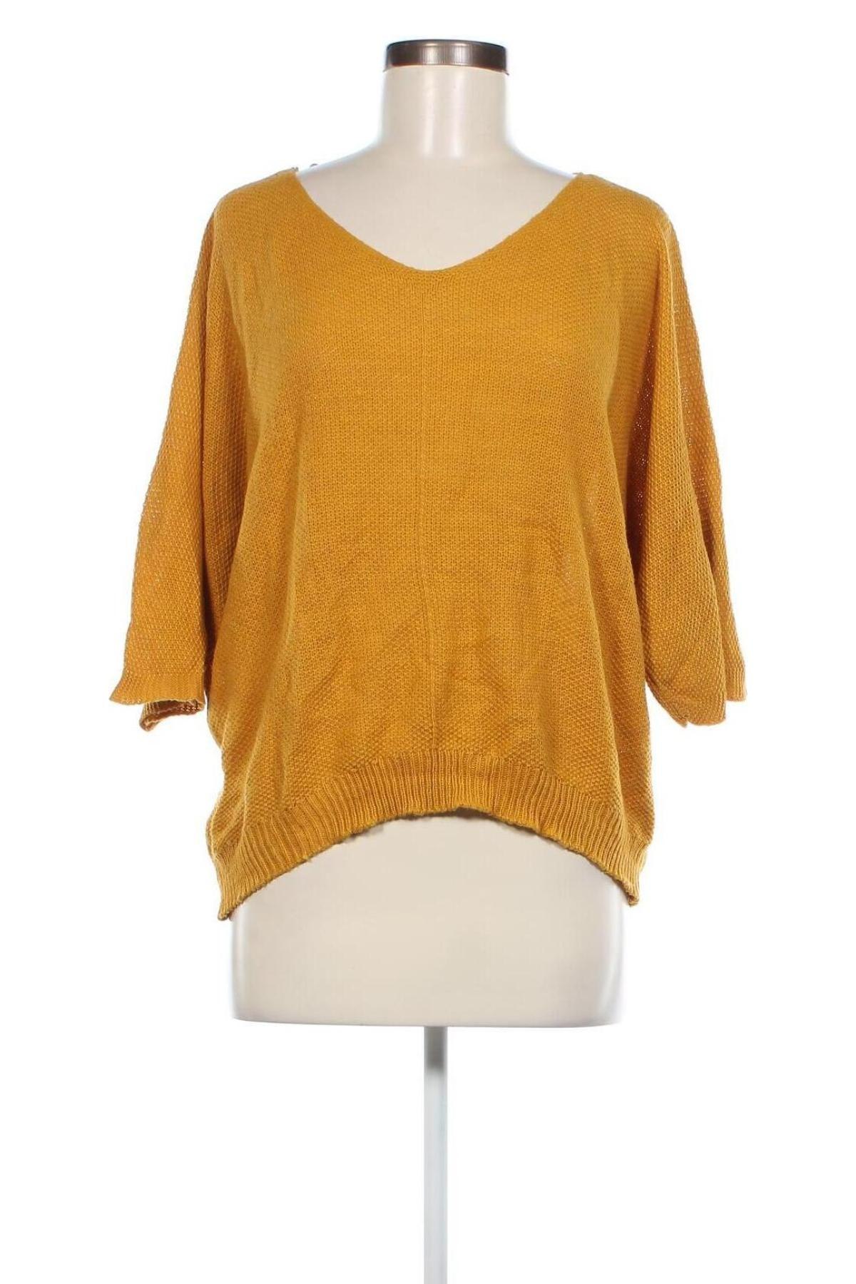 Дамски пуловер Haily`s, Размер M, Цвят Жълт, Цена 7,25 лв.
