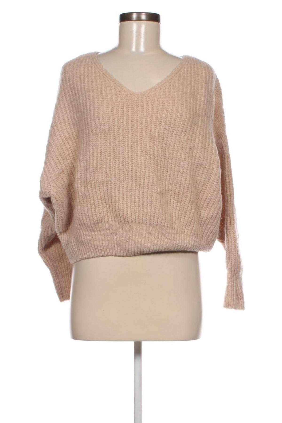 Дамски пуловер Lilu, Размер M, Цвят Кафяв, Цена 7,25 лв.