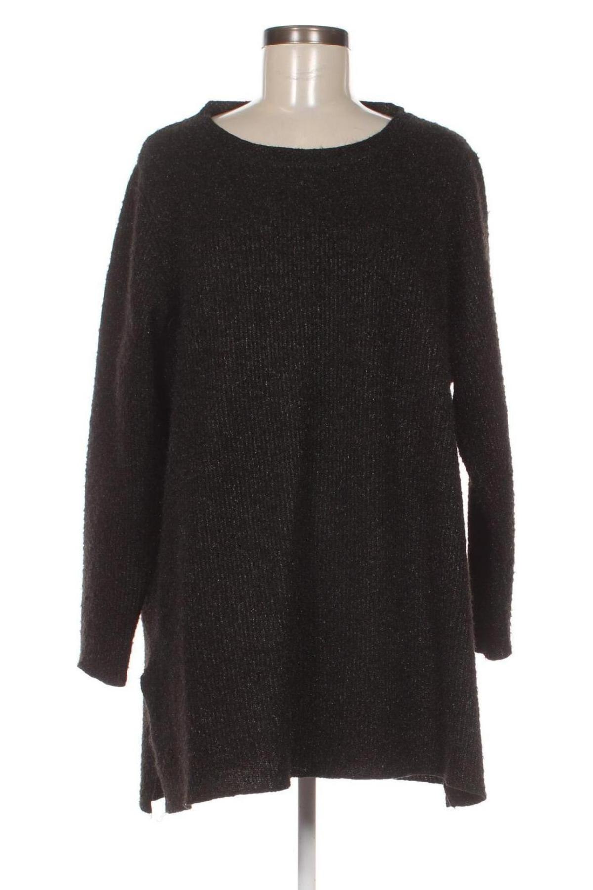 Γυναικείο πουλόβερ Made In Italy, Μέγεθος L, Χρώμα Μαύρο, Τιμή 4,49 €