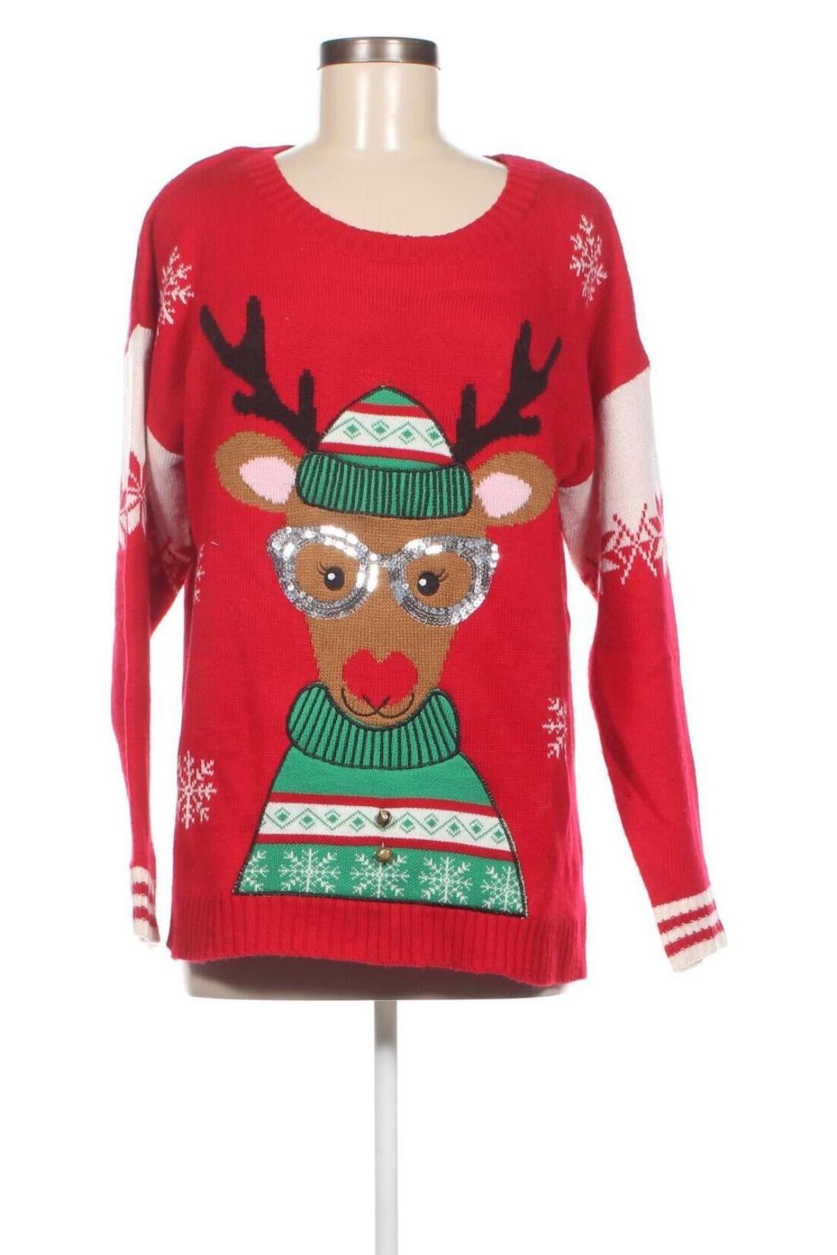 Дамски пуловер New Directions, Размер XL, Цвят Червен, Цена 13,05 лв.