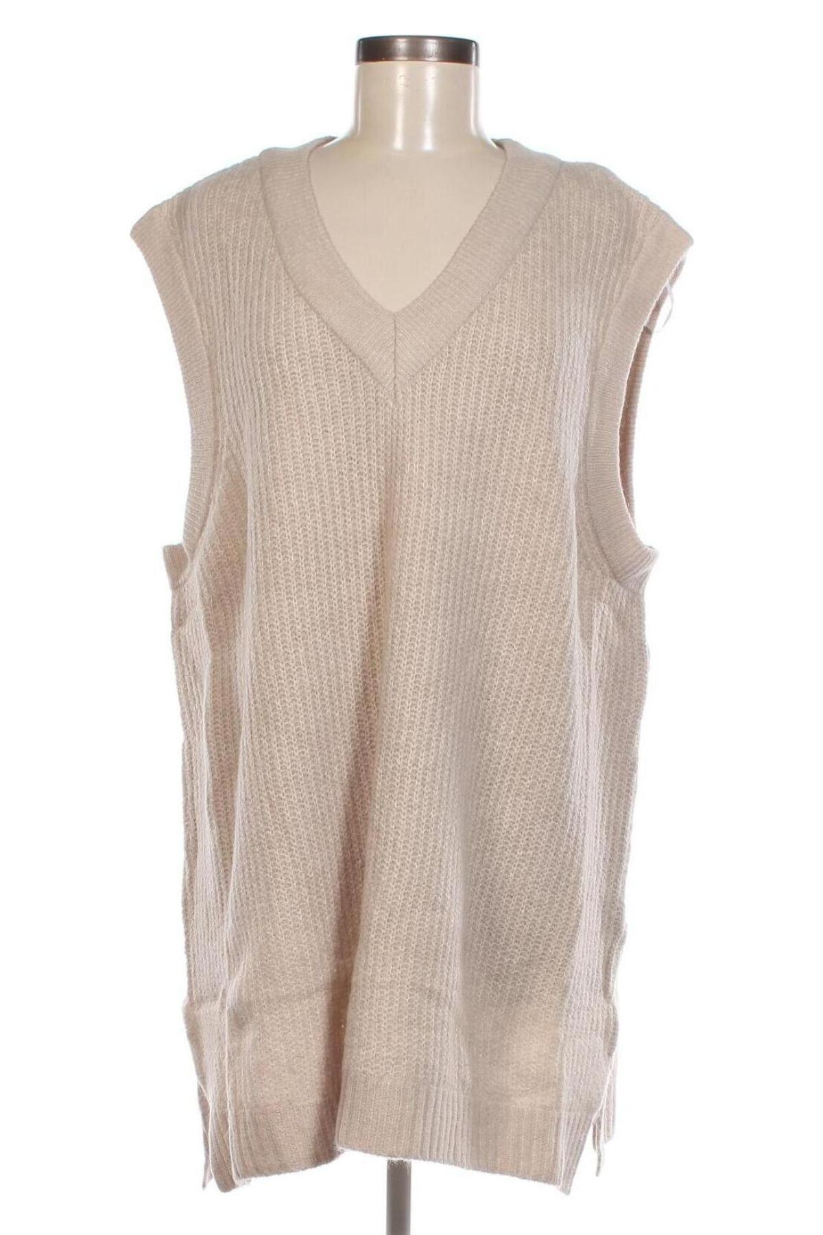 Γυναικείο πουλόβερ ONLY Carmakoma, Μέγεθος L, Χρώμα  Μπέζ, Τιμή 8,91 €