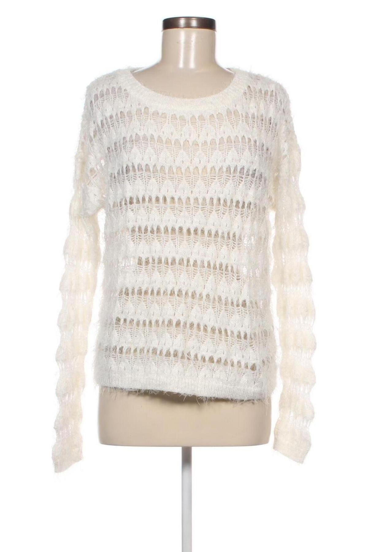 Γυναικείο πουλόβερ Orsay, Μέγεθος L, Χρώμα Λευκό, Τιμή 5,38 €
