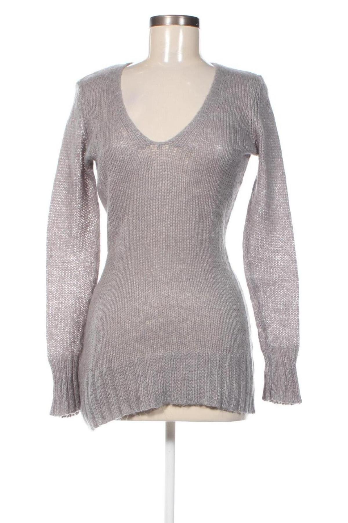 Дамски пуловер Oui, Размер M, Цвят Сив, Цена 7,92 лв.