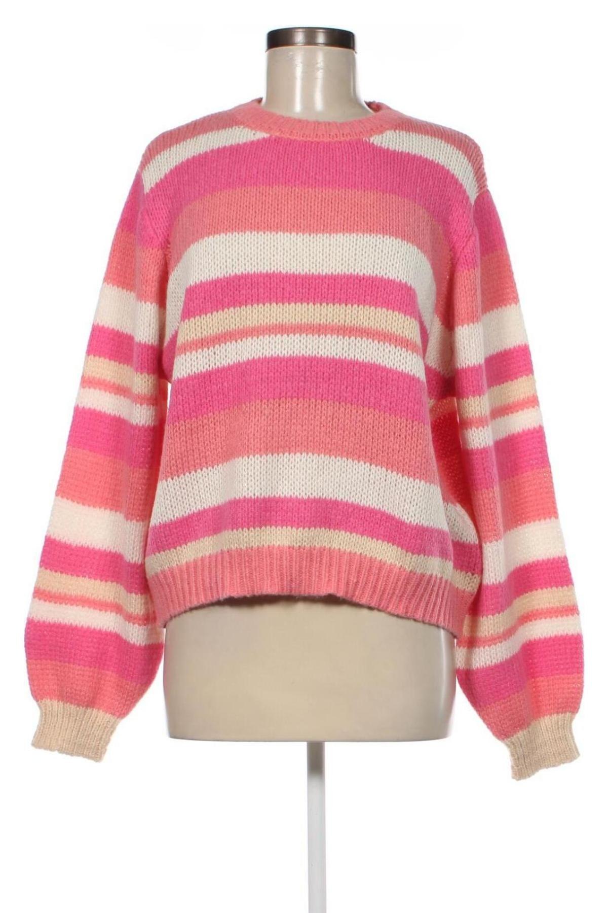 Дамски пуловер Pieces, Размер XL, Цвят Многоцветен, Цена 22,14 лв.