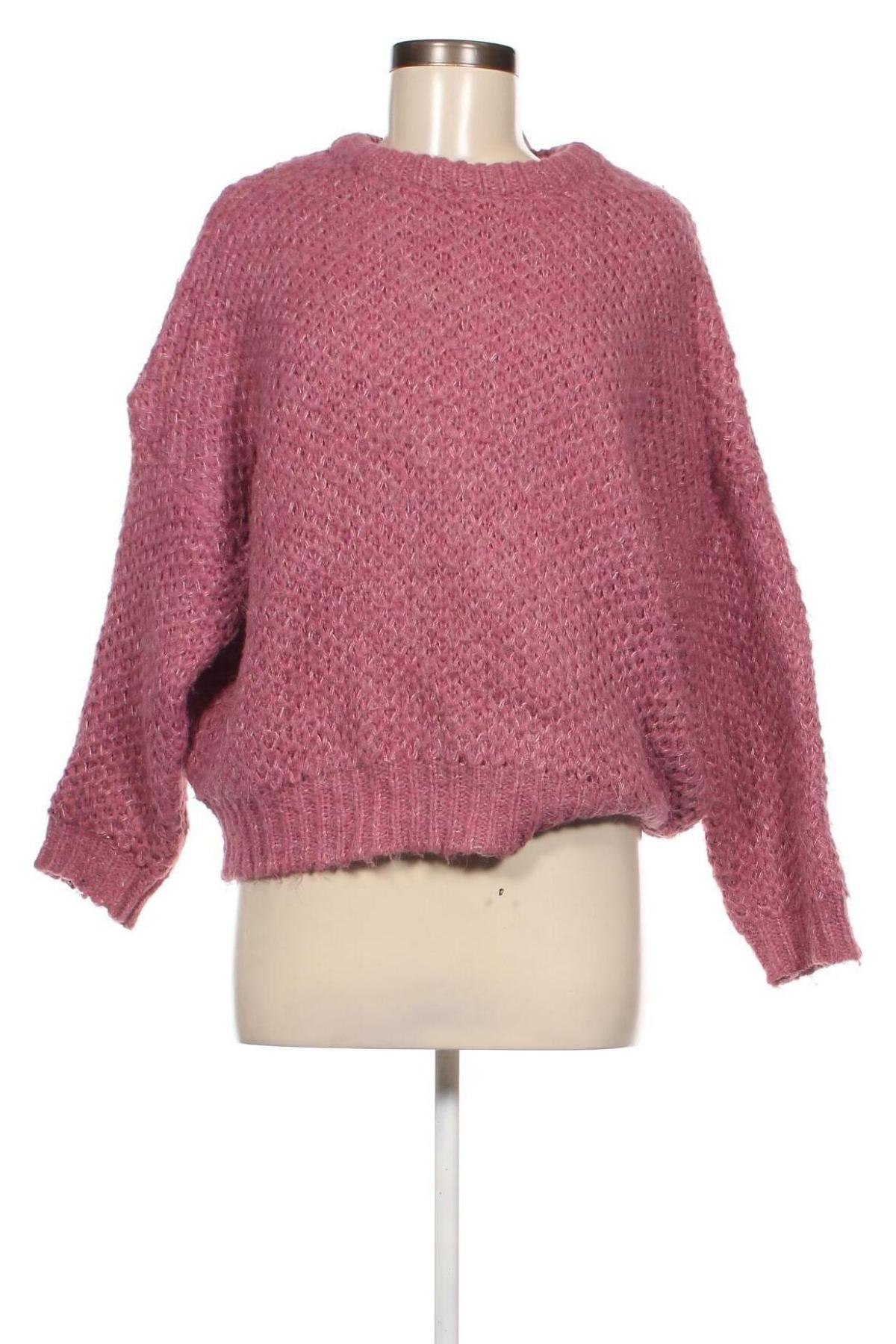 Дамски пуловер Pull&Bear, Размер S, Цвят Лилав, Цена 8,99 лв.