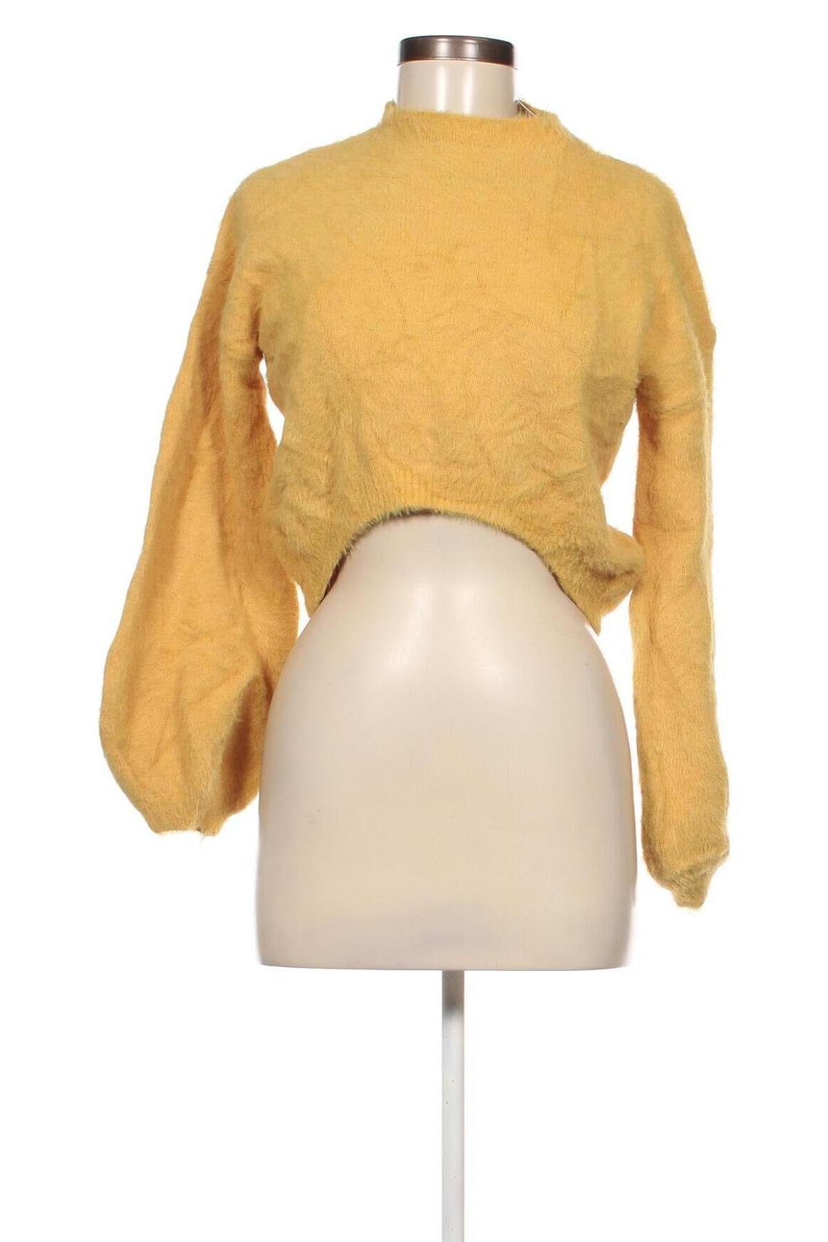 Pulover de femei Zaful, Mărime L, Culoare Galben, Preț 95,39 Lei