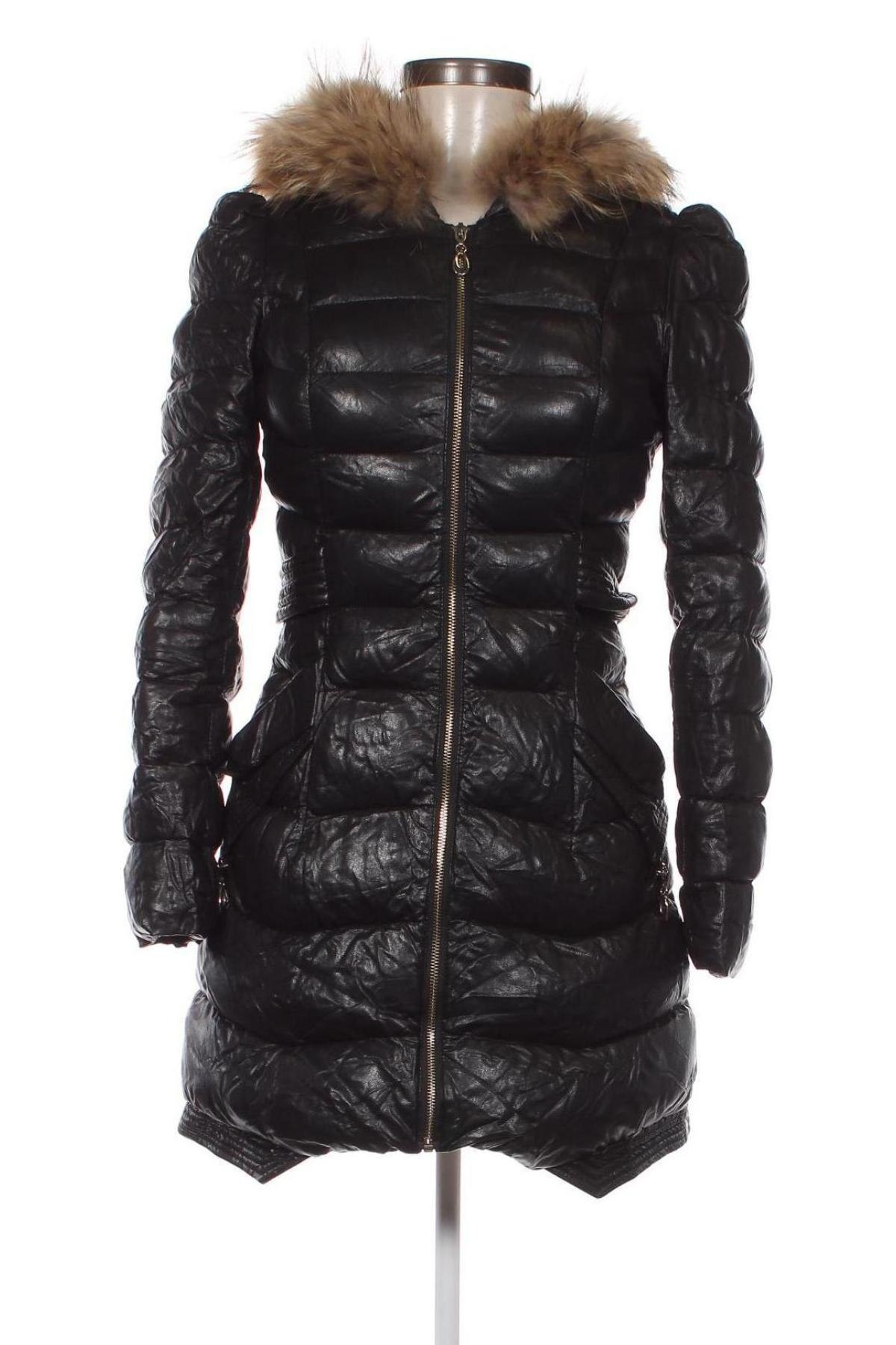 Dámska kožená bunda , Veľkosť M, Farba Čierna, Cena  22,22 €