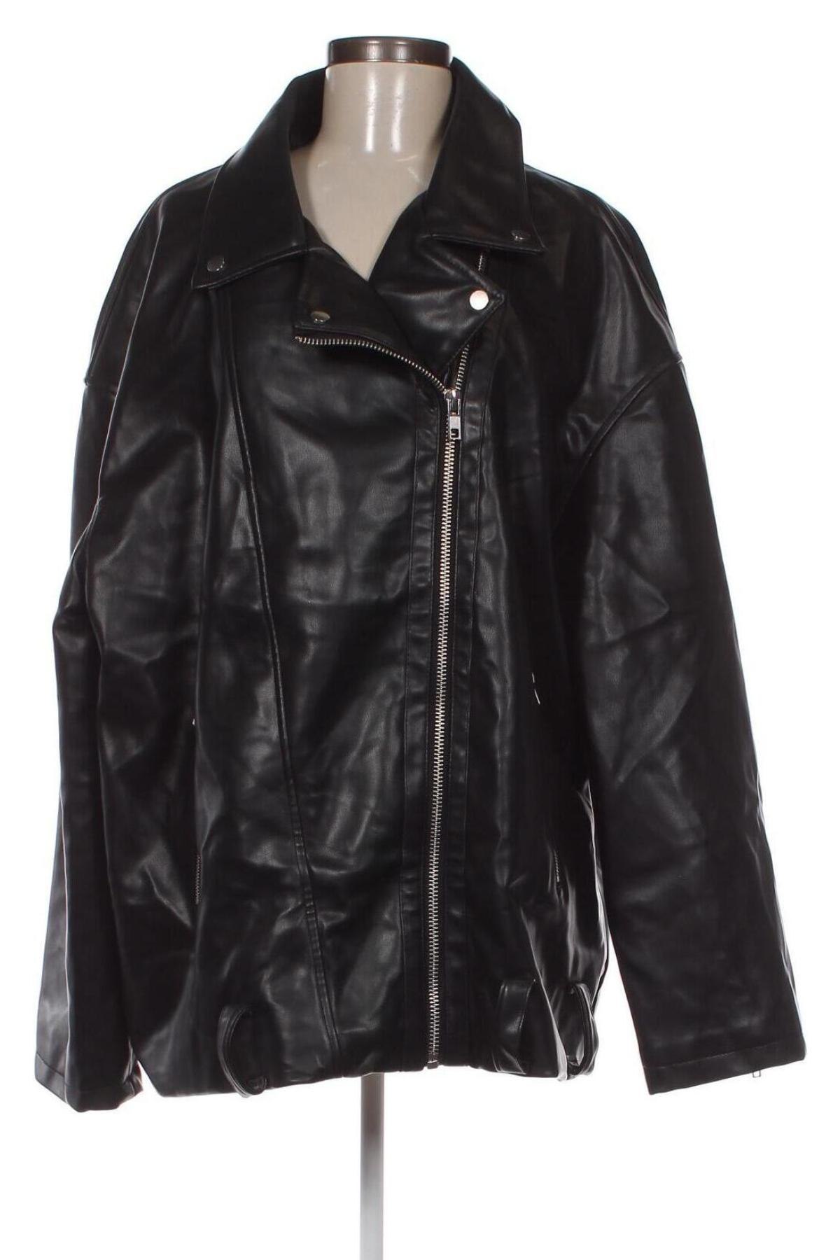 Γυναικείο δερμάτινο μπουφάν ASOS, Μέγεθος XL, Χρώμα Μαύρο, Τιμή 10,09 €