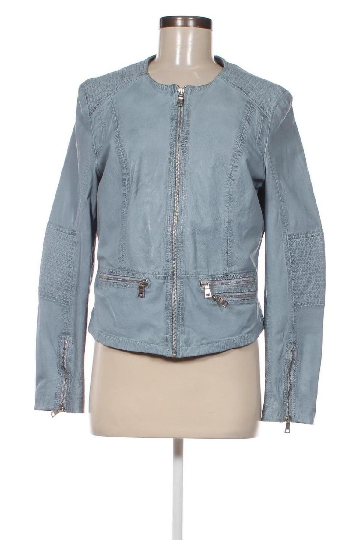 Damen Lederjacke David Moore, Größe M, Farbe Blau, Preis € 82,16