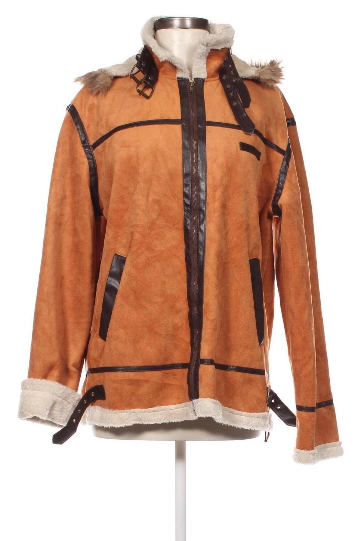 Дамско палто, Размер XXL, Цвят Кафяв, Цена 48,15 лв.