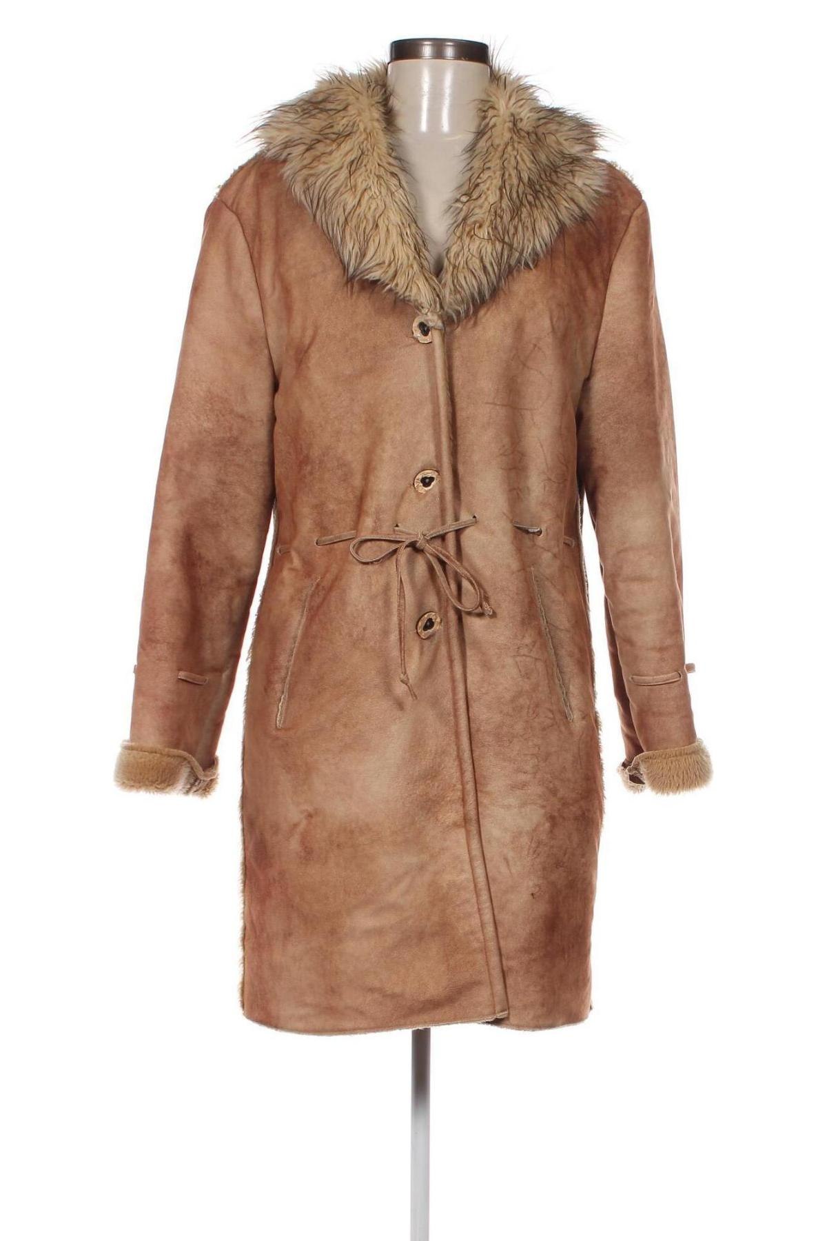 Palton de femei, Mărime XL, Culoare Bej, Preț 105,59 Lei