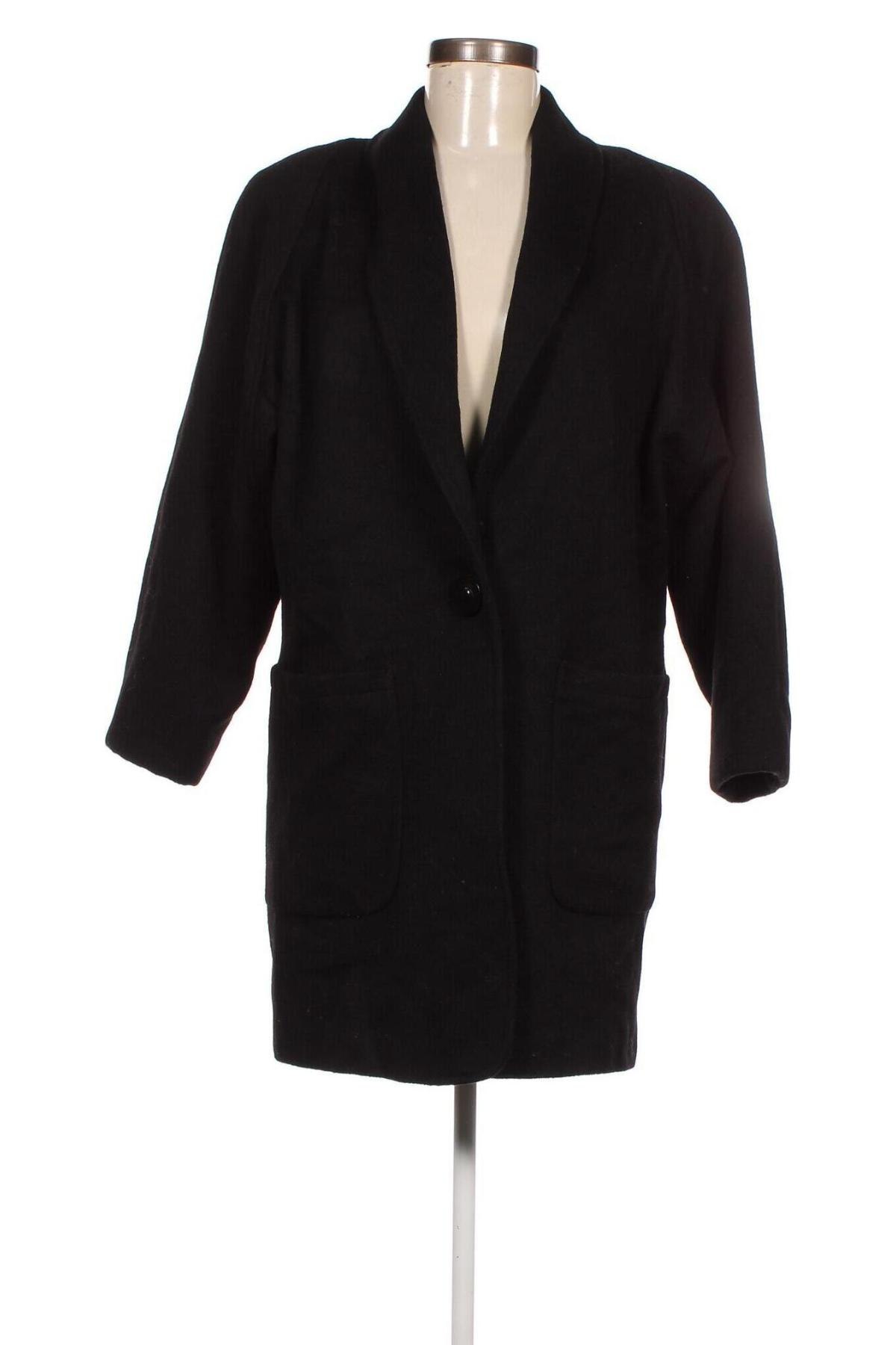 Дамско палто, Размер L, Цвят Черен, Цена 32,10 лв.