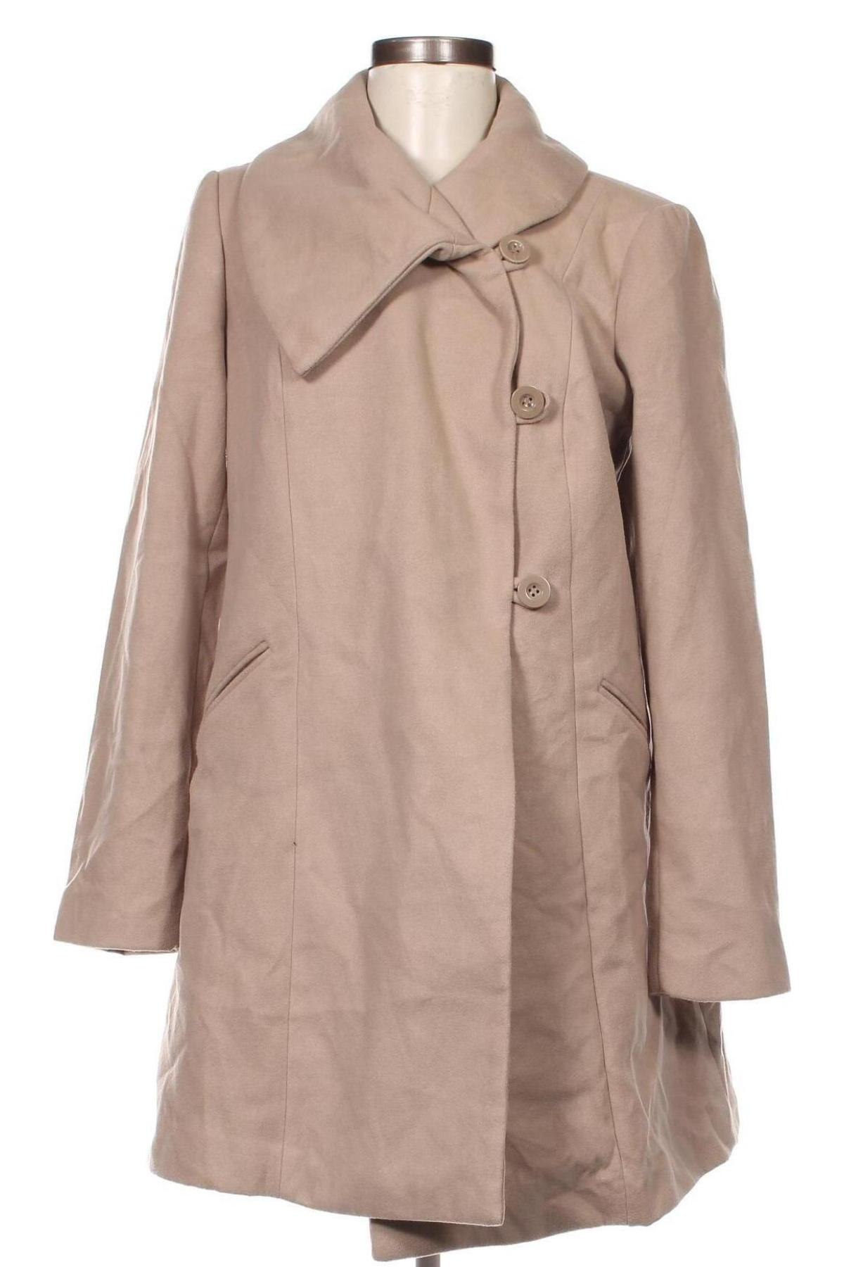 Γυναικείο παλτό Bpc Bonprix Collection, Μέγεθος M, Χρώμα  Μπέζ, Τιμή 10,69 €
