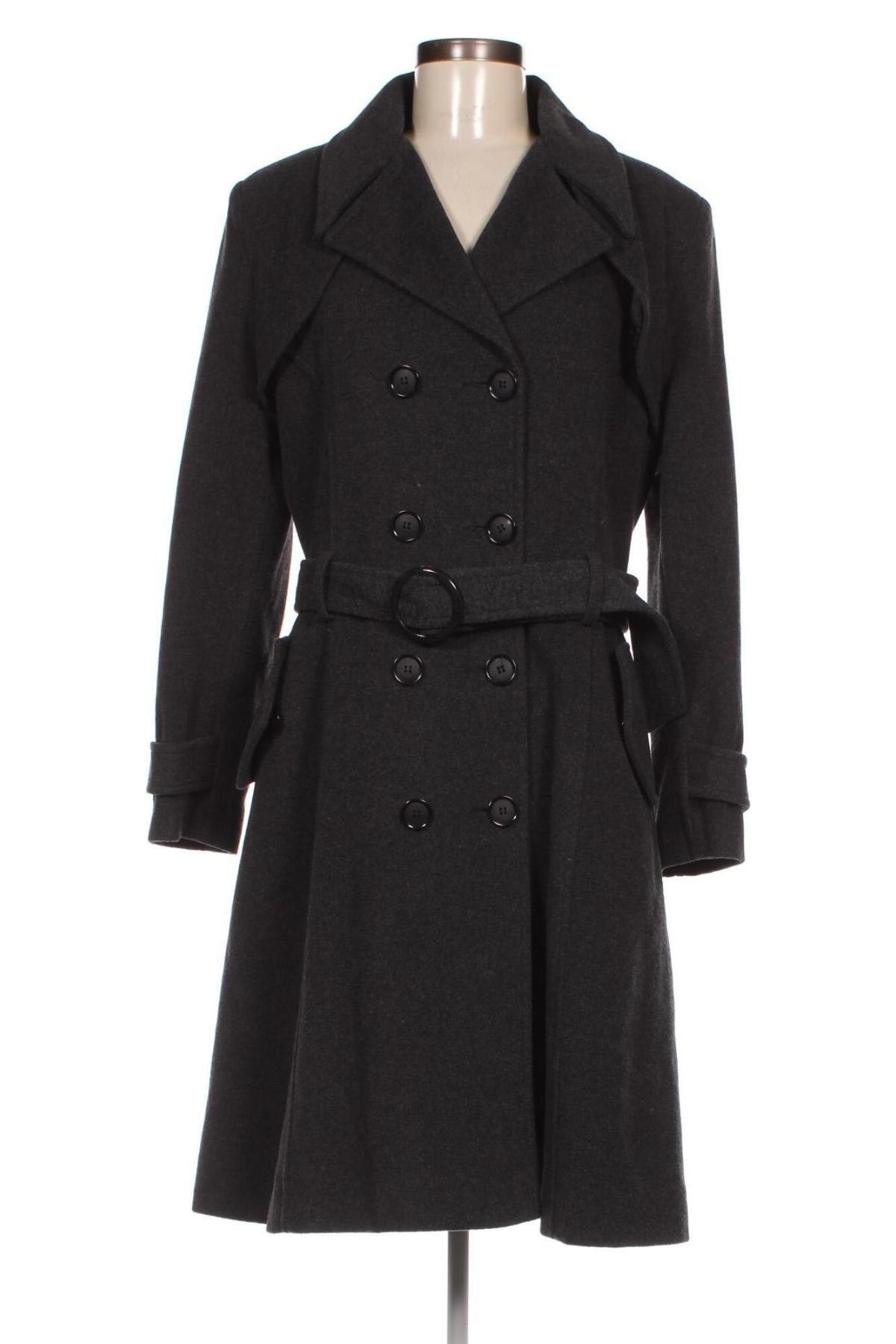 Дамско палто De La Creme, Размер M, Цвят Сив, Цена 26,50 лв.
